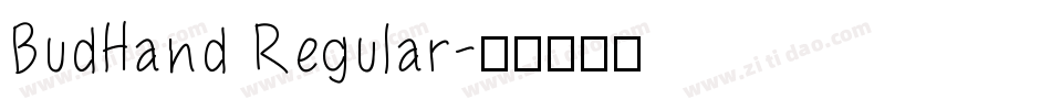BudHand Regular字体转换